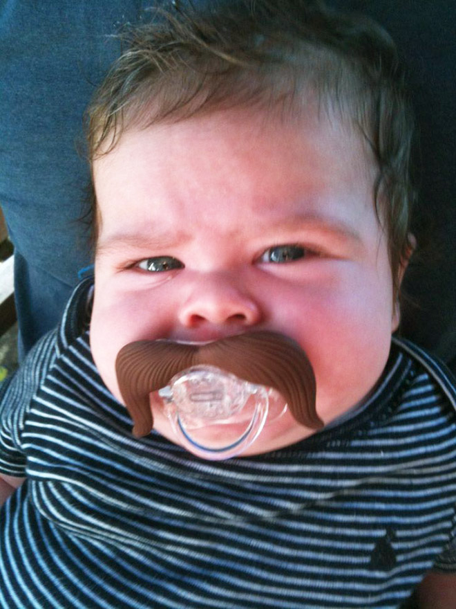 Manly baby.