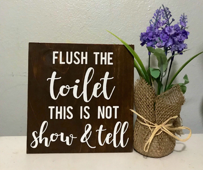 Brilliant toilet sign.