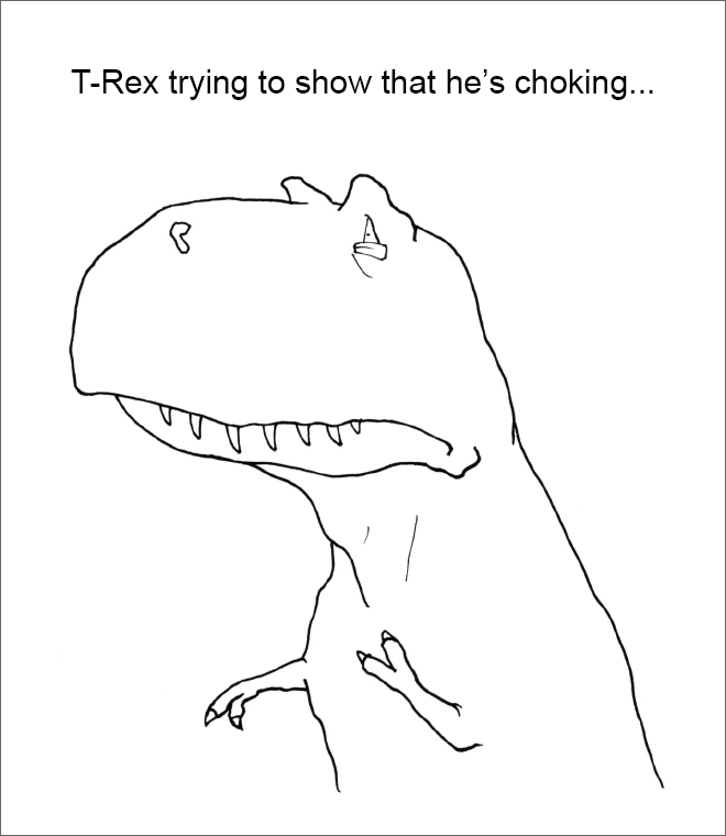 T-Rex trying and failing...