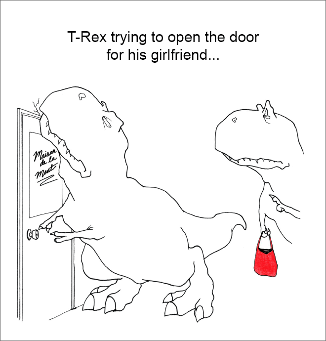 T-Rex trying and failing...