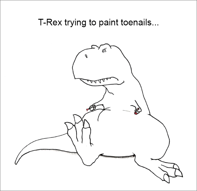 T-Rex trying and failing...