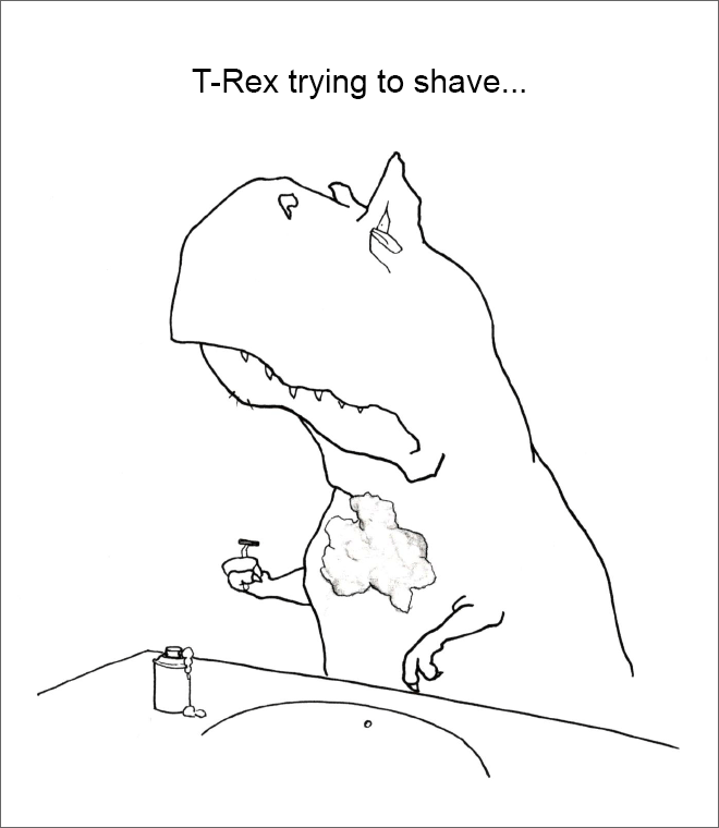 T-Rex trying and failing...