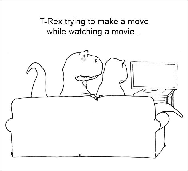 T-Rex trying and failing...