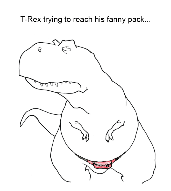 T-Rex trying and failing...