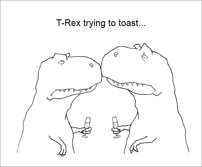 T-Rex trying and failing...