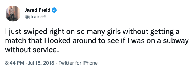 Brilliant tweet about dating.