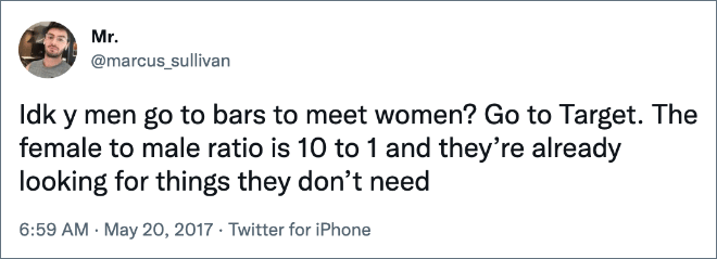 Brilliant tweet about dating.