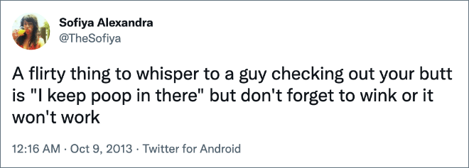 Brilliant tweet about dating.