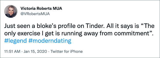 Brilliant tweet about dating.
