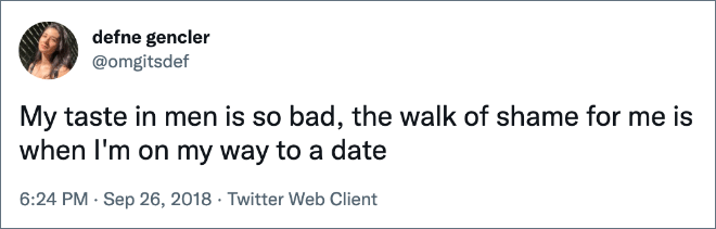 Brilliant tweet about dating.