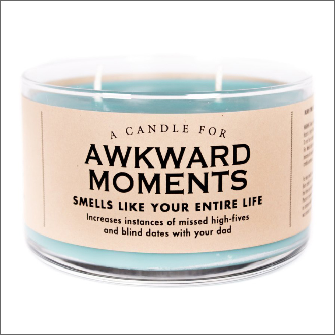 Unusually scented candle.