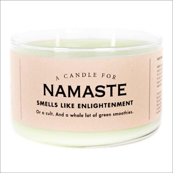 Unusually scented candle.