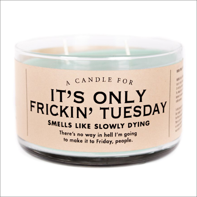 Unusually scented candle.