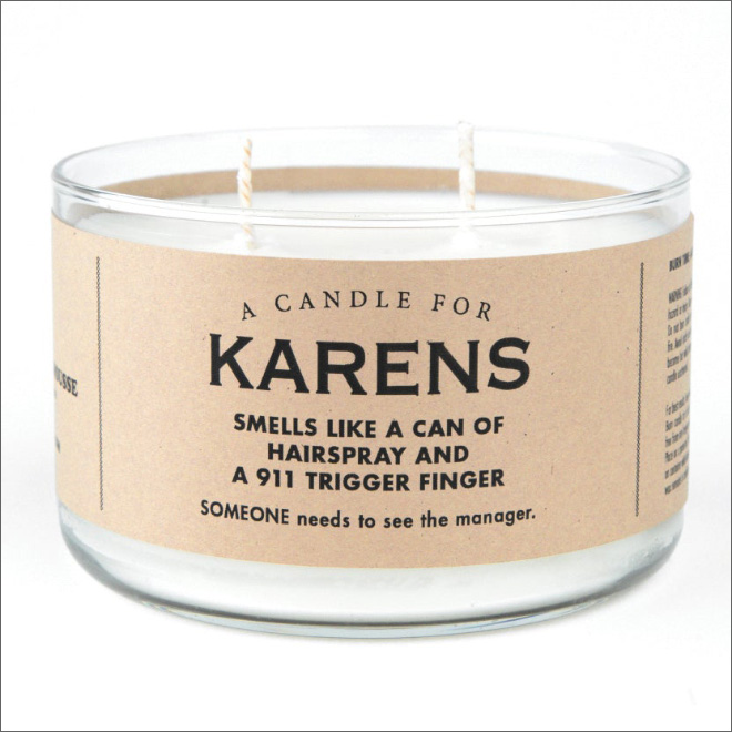 Unusually scented candle.