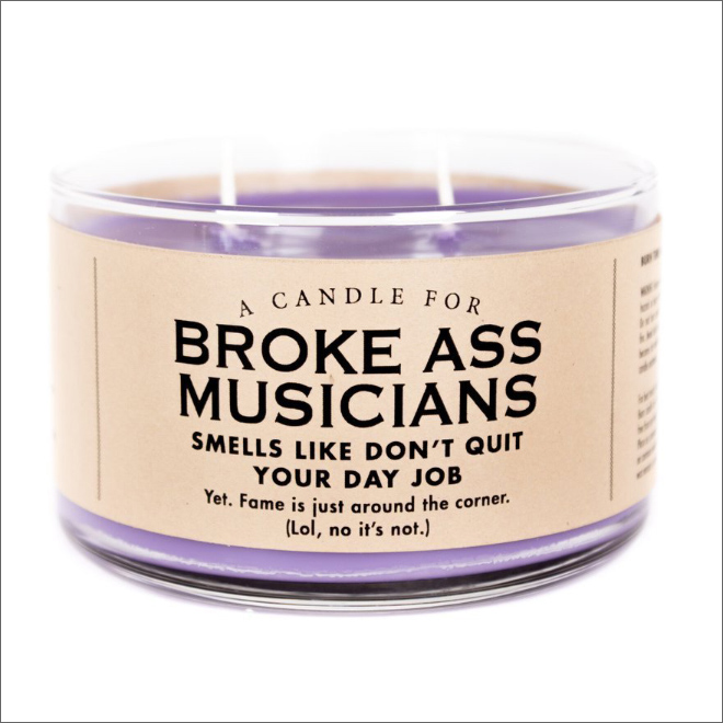 Unusually scented candle.