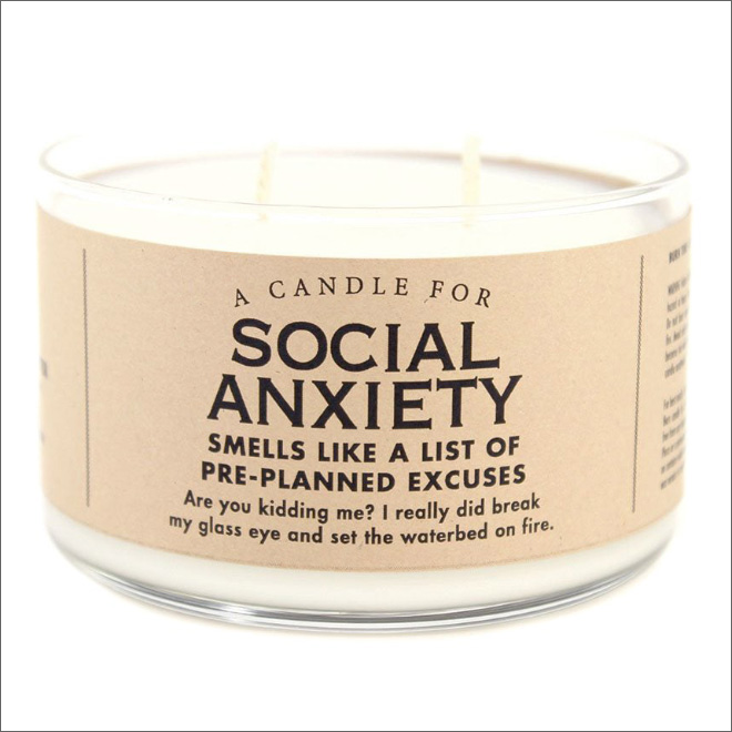 Unusually scented candle.