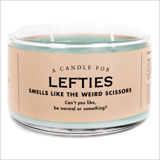 Unusually scented candle.