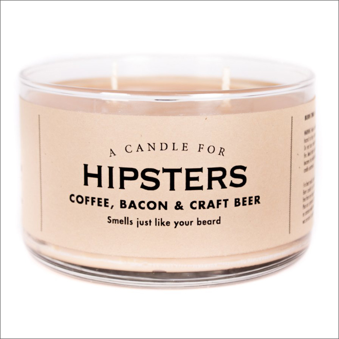 Unusually scented candle.