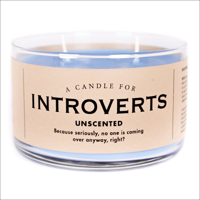 Unusually scented candle.