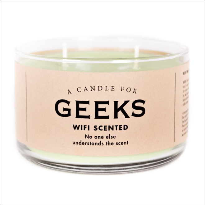 Unusually scented candle.