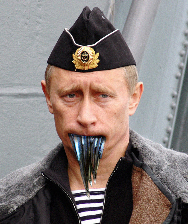 Funny photoshopped Putin.