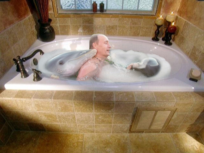 Funny photoshopped Putin.