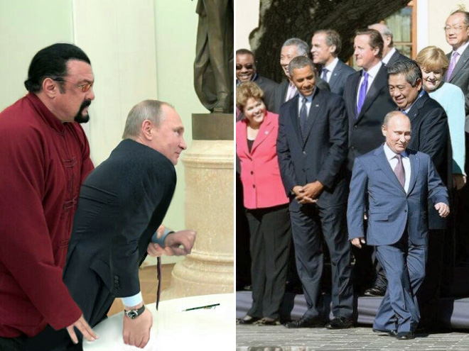 Funny photoshopped Putin.