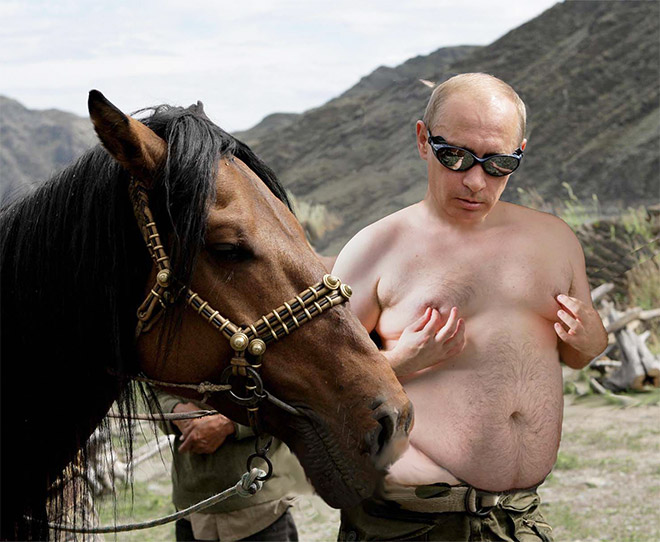 Funny photoshopped Putin.