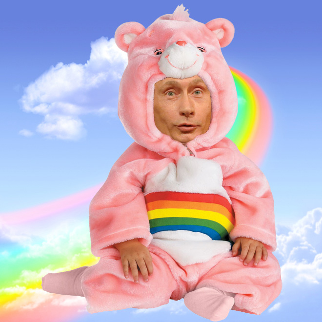 Putin loves rainbows.