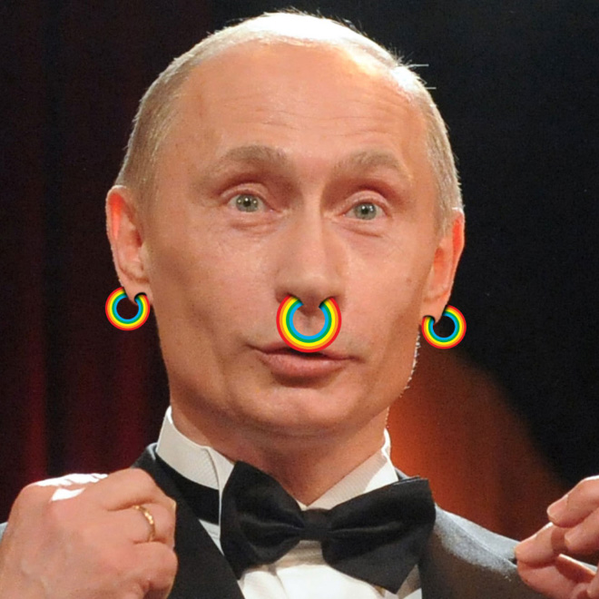 Putin loves rainbows.