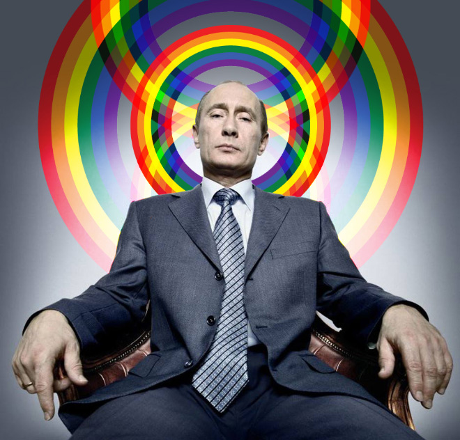 Putin loves rainbows.