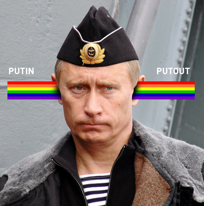 Putin loves rainbows.