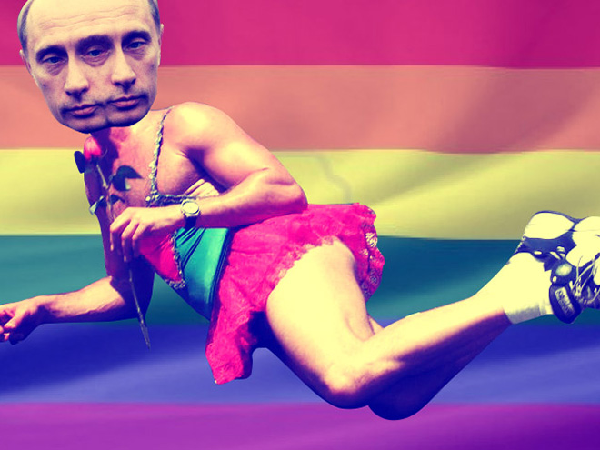 Putin loves rainbows.