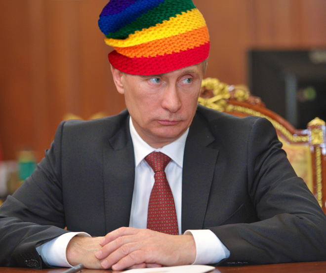 Putin loves rainbows.