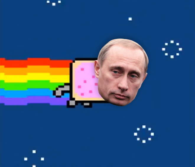 Putin loves rainbows.