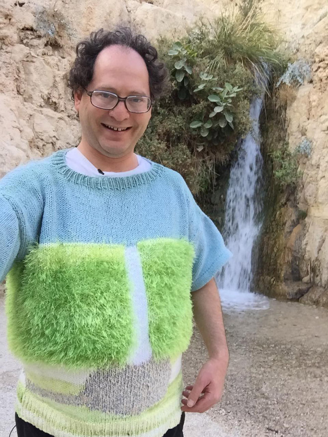 Brilliant matching sweater.