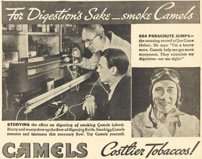 Crazy tobacco ad from the past.