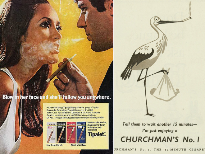 Crazy tobacco ads from the past.