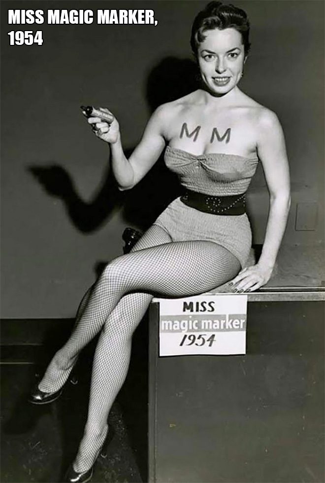 Weird beauty queen from the 20th century.