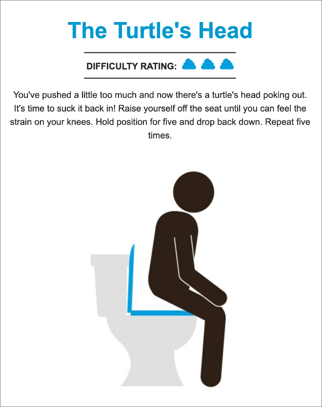 Toilet fitness lifehack.