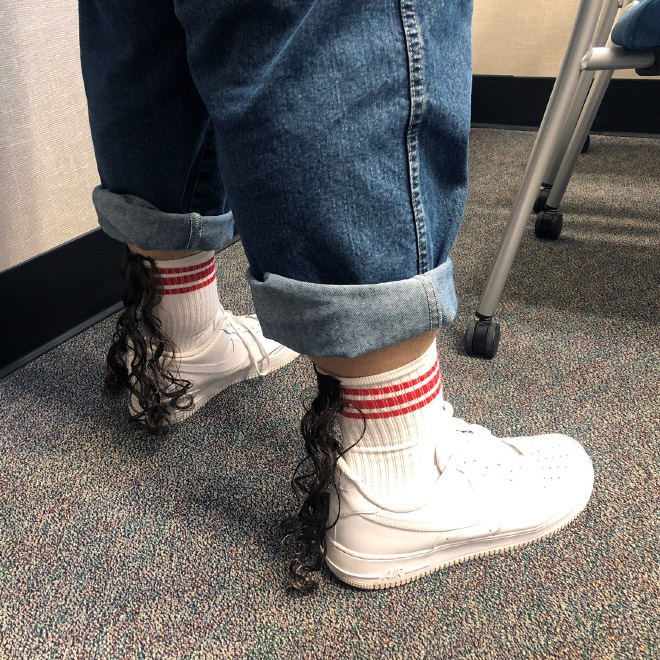 Mullet socks.