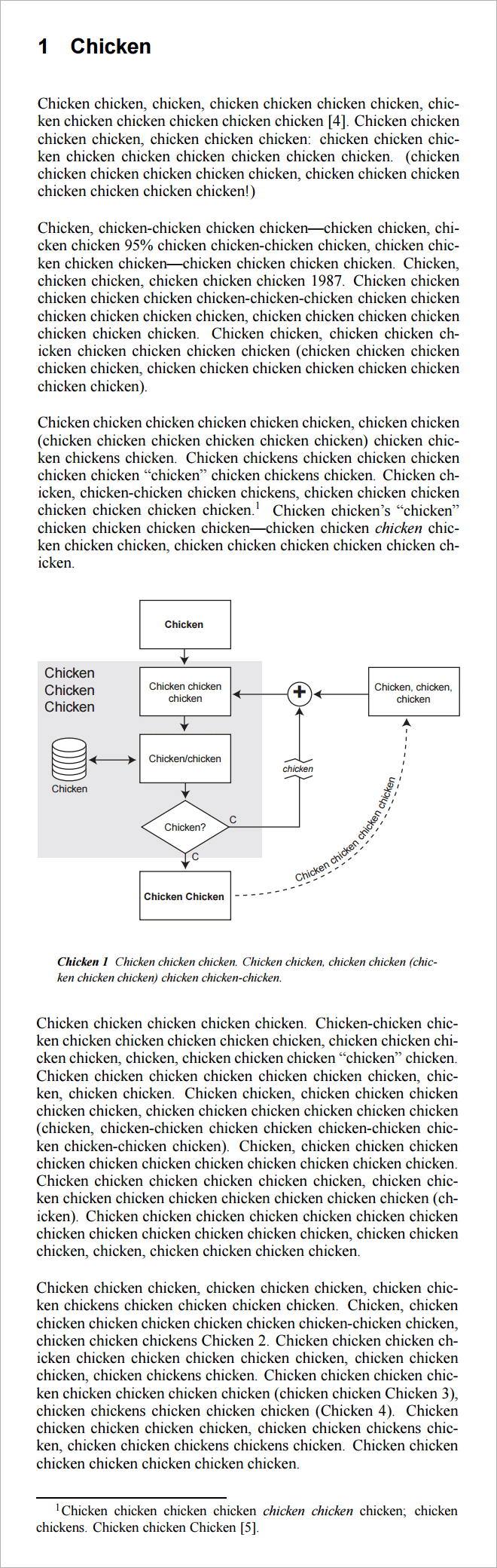 Chicken, chicken, chicken...