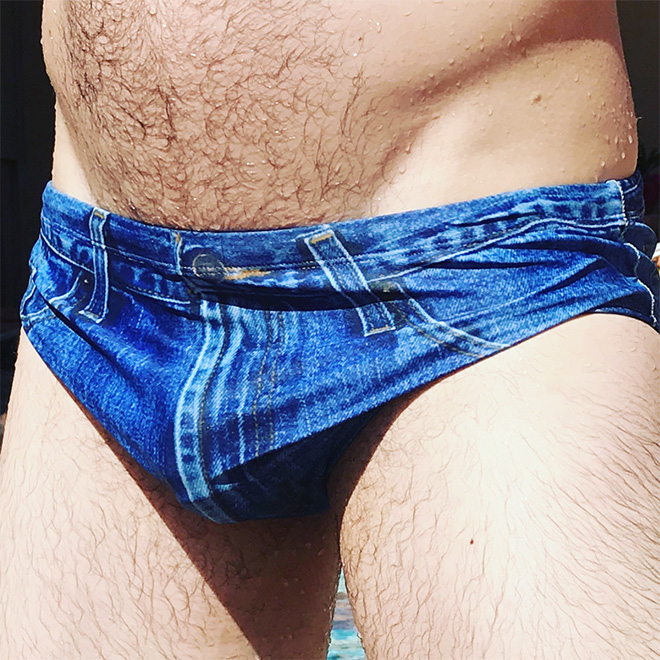 Denim speedos are real!