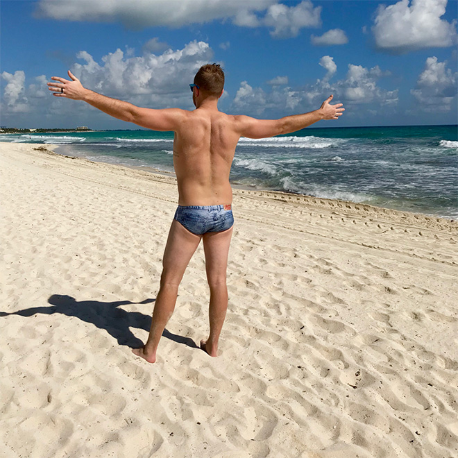 Denim speedos are real!