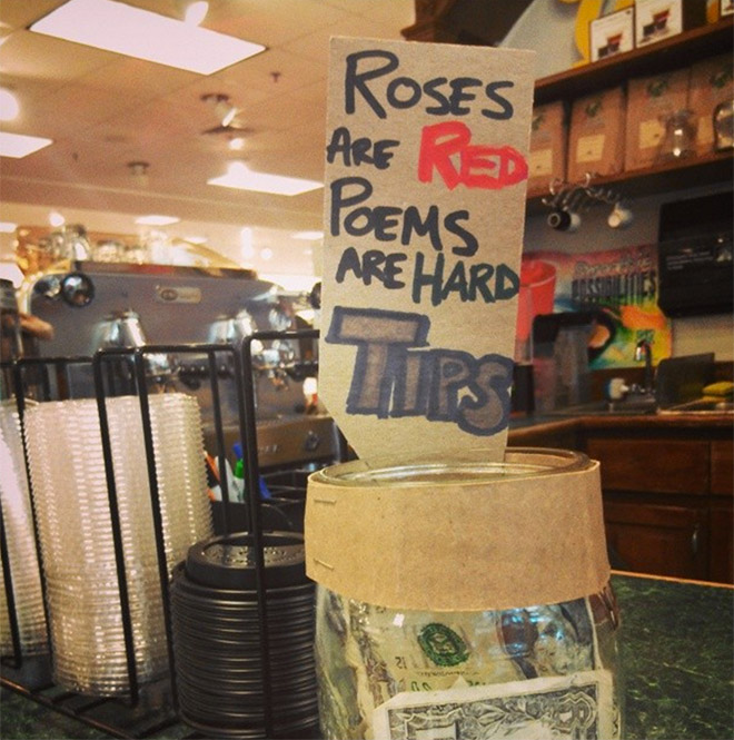 Clever way to get more tips.