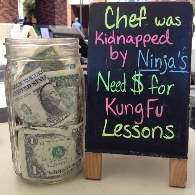 Clever way to get more tips.