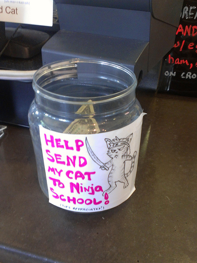 Clever way to get more tips.