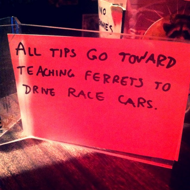 Clever way to get more tips.