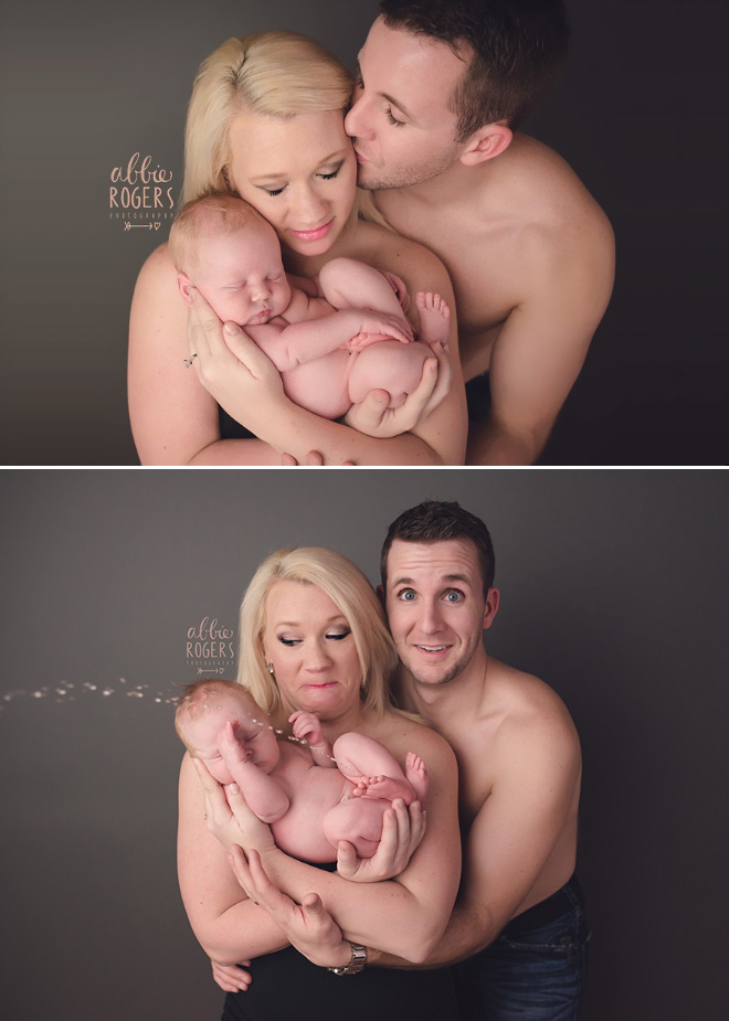 Baby photoshoot gone hilariously wrong.