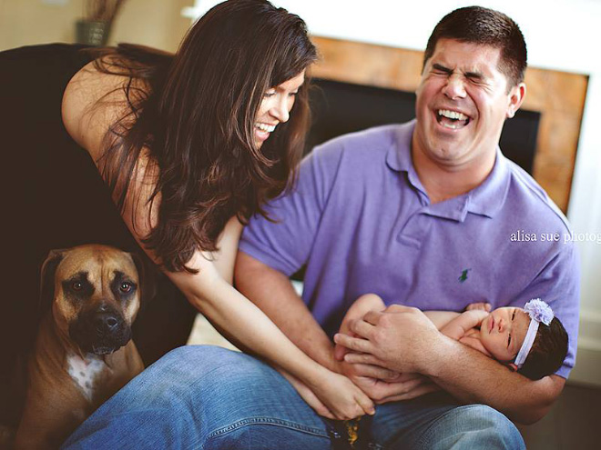 Baby photoshoot gone hilariously wrong.